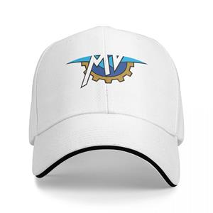 91460000MABYR62T12 MV Agusta Motorfiets Logo Klassieke T-shirt Cap Baseball Cap mode dames hoeden voor de zon Unisex's