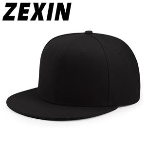 ZEXIN Hiphop Hoed Verstelbare Hiphop Effen Kleur Platte Rand Eend Tong Cap Ouder-kind Street Dance Cap Mannen en Vrouwen Honderd Baseball Cap 56-60cm rood