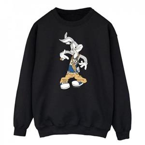 Looney Tunes Heren Rapper Bugs Bunny Sweatshirt L zwart