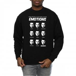 The Big Bang Theory Het Big Bang Theory Heren Sheldon Emotions katoenen sweatshirt L zwart