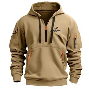 FEGKZLI Fashion Nieuwe herenhoodie Kwartrits Hoodies Zak Sport & Outdoor Streetwear Cool Casual Lente Herfst Kleding Hoodies Sweatshirts M Vloot