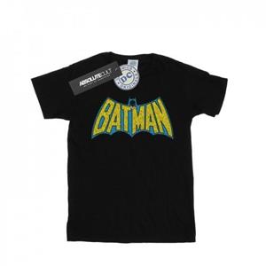 DC Comics jongens Batman Crackle-logo T-shirt 9-11 Years wit