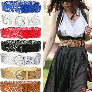 YA84EQ Lederen jurk tailleband Holle riemen voor meisjes Brede gesp Dames tailleriem Tailleriem Meisjes tailleriem Dames tailleriem 7cm* 110cm zwart