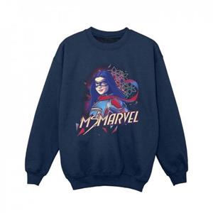 Marvel Girls mevrouw Marvel Face Fade Sweatshirt 12-13 zwart