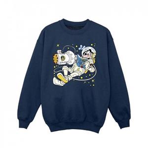 Disney Girls Goofy Reading In Space Sweatshirt 12-13 zwart
