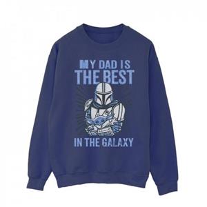 Star Wars Heren Mandalorian Beste Papa Sweatshirt L wit
