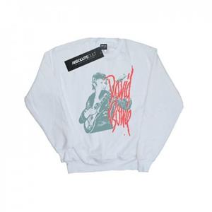 David Bowie heren monogitaarsweater L wit