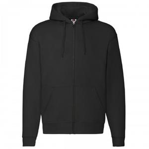 Fruit Of The Loom Heren sweatshirt met capuchon en capuchon met ritssluiting 2XL zwart