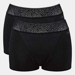 Sloggi 2-pack Menstruatie shorts - period short medium - Incontinentie ondergoed