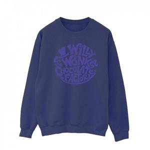 Pertemba FR - Apparel Willy Wonka & The Chocolate Factory Heren sweatshirt met getypt logo L wit