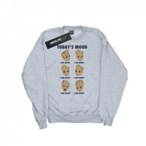 Marvel Heren Guardians Of The Galaxy Groot Today's Mood Sweatshirt L wit