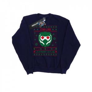 Marvel Heren Guardians Of The Galaxy Vol. 2-sterren Lord Fair Isle-sweatshirt L wit