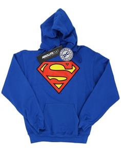 DC Comics Heren Superman-logohoodie L koningsblauwe kleur