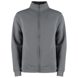 Kustom Kit Heren normale jas met volledige ritssluiting XXL donkergrijze kleur