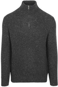 McGregor Half Zip Trui Merinowol Antraciet