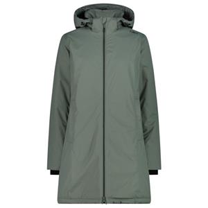 CMP - Women's Coat Zip Hood 32Z1406 - Lange jas, olijfgroen