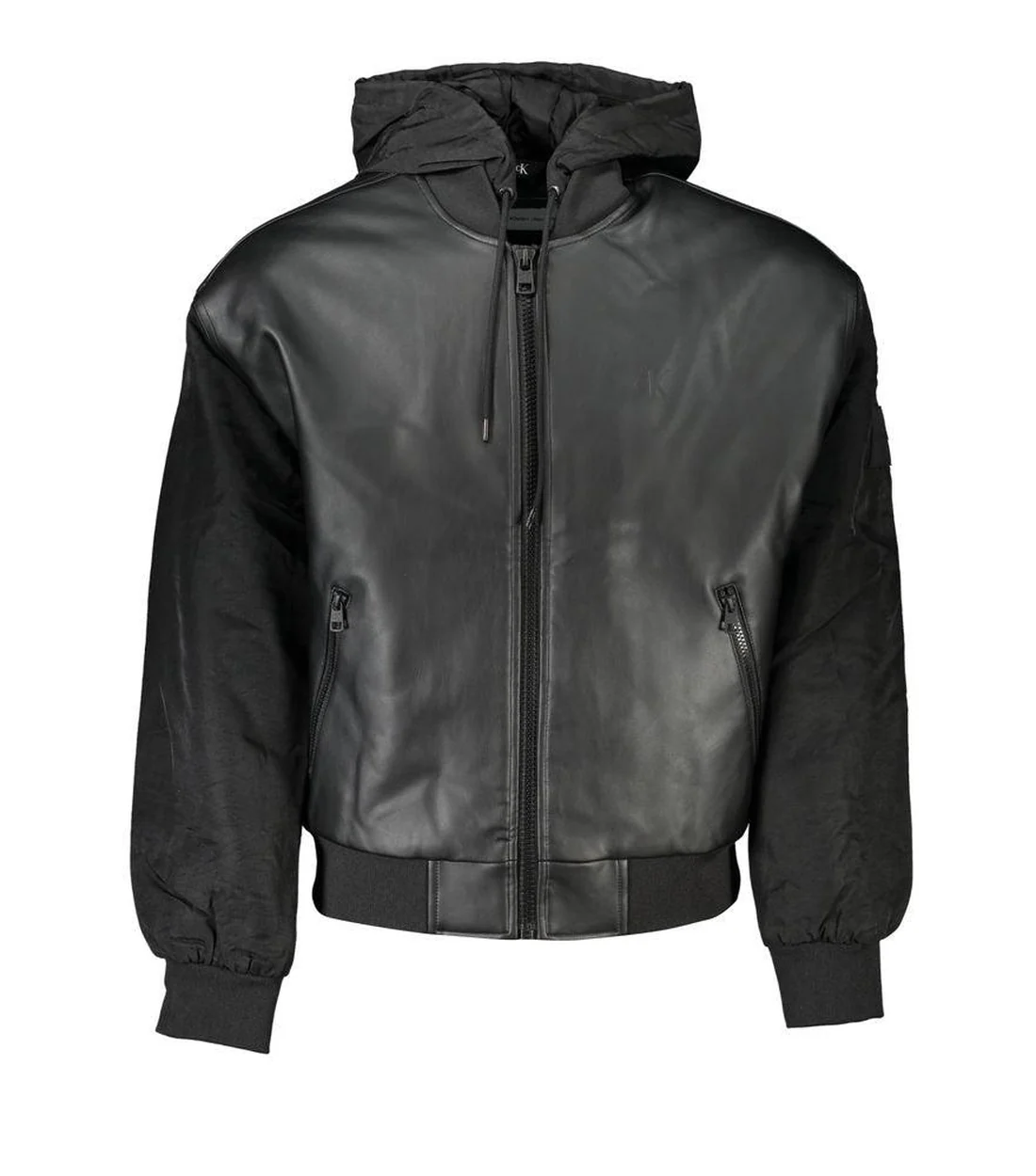 Calvin klein jas faux leather bomber