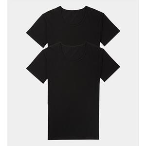 Sloggi 24/7 T-shirt ronde hals 2-pack zwart