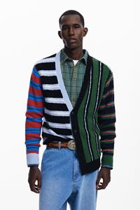 desigual Gestreept brei-vest - MATERIAL FINISHES