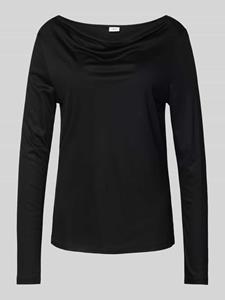 s.Oliver BLACK LABEL Shirt met lange mouwen met cascadehals