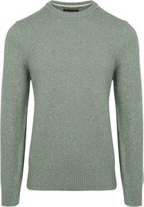 Sweater Marc O'Polo Pullover Tweed Wol Blend Groen