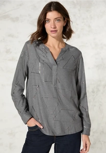 Cecil Blouse met lange mouwen met folieprint