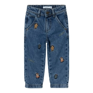 name it Taps toelopende jeans Nmmsilas Donkerblauw Denim