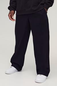 Boohoo Korte Baggy Cargo Broek Met Omgeslagen Zoom En Elastische Taille, Black