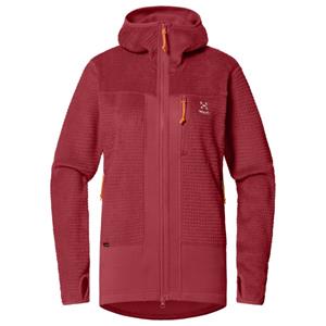 Haglöfs - Women's Vassi Mid Hood - Fleecevest, rood