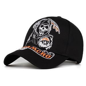 XINGBAOHUA APPAREL Samcro Baseball Cap Soa Sons Of Anarchy Schedelborduurwerk Casual Snapback Hoed Mode Hoge Kwaliteit Racing Motorcycle Sport Hoed