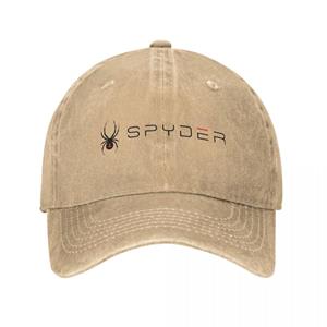 91421224MABN1UXM5T Luxe en klasse met Spyder Baseball Cap Klassieke verweerde denim zonnepet Unisex Outdoor Alle seizoenen Reizen Cadeau Caps Hoed One Size