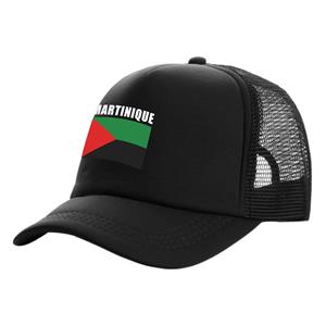 91530102MAC1XWP06K Martinique Trucker Caps Unisex Land Vlag Hoed Baseball Cap Koele Zomer Unisex Mesh Net Caps