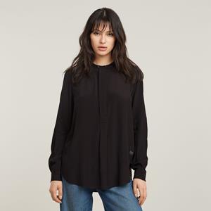 G-Star RAW Blouse met lange mouwen Half Placket Top ls wmn met verborgen knoopsluiting