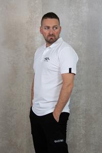Quotrell Atelier Milano Chain Polo Heren Wit/Zwart - 