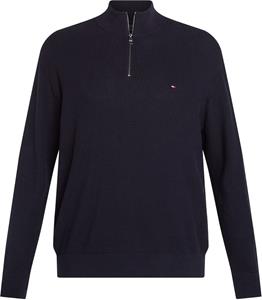 Tommy Hilfiger Big & Tall Half Zip Trui Structuur Navy