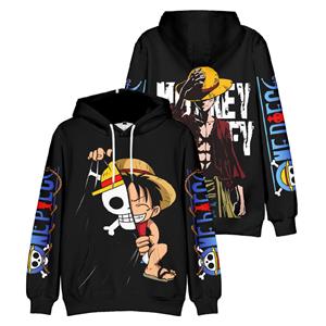 TOP COOL FASHION Anime EEN STUK Mannen Vrouwen Monkey D. Luffy Hoodies Herfst Casual Trui Sweats Hoodie Mode Hip Hop Sweatshirt Kleding XS