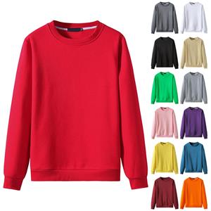 NB Fashion Heren trui met ronde hals, losse, casual jeugdhoodie in basiskleur M paars