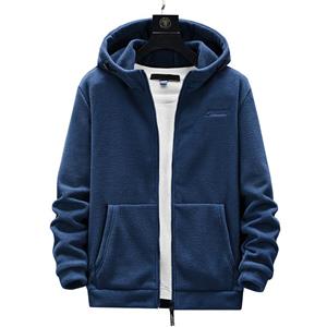 OO Fashion-2 Fleece outdoor-grote maten lente- en herfst-fleece-sweater met capuchon voor heren L