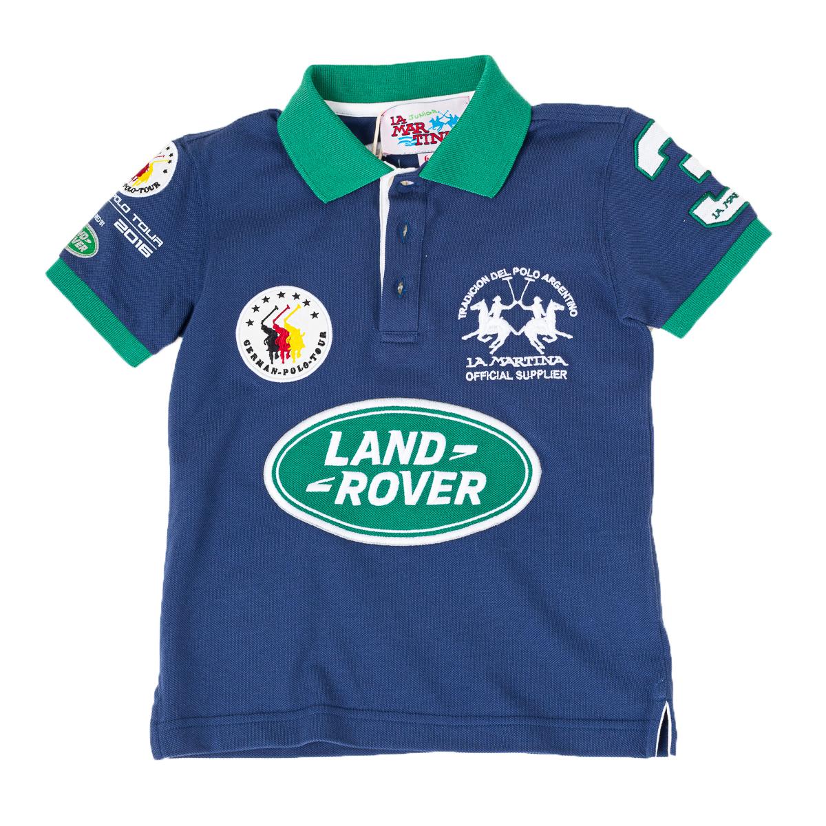 LA MARTINA Poloshirt met korte mouwen en contrasterende reverskraag 2KP027 voor jongens 6 AÑOS veelkleurig