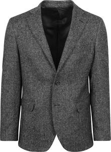 Blazer Suitable Birds Eye Colbert Merinowol Antraciet