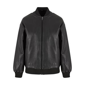 Urban Classics Dames synthetisch leren bomberjack