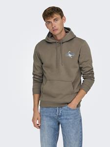 onlyandsons Only and Sons Onsbernie Reg Hoodie Sweat