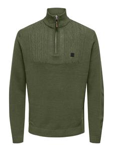 Only & Sons Hett Half Zip Trui Heren