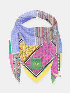 Mucho Gusto  sjaal st. tropez kleurrijke bloemenprint
