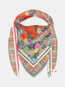 Mucho Gusto  sjaal st. tropez oranje creme bloem