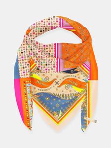 Mucho Gusto  sjaal st. tropez oranje ketting fruit patchwork