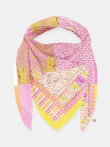 Mucho Gusto  sjaal st. tropez roze geel hart patchwork