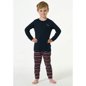 Schiesser Lange pyjama met manchetten met patroon - X-Mas Family 