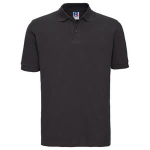 Russell Heren klassiek katoenen piqué poloshirt S zwart