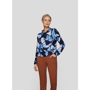 Rabe Shirt met lange mouwen met allover-print en staande kraag